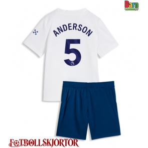 Manchester City Elliot Anderson #5 Tredje Kläder Barn 2026-27 Kortärmad (+ Korta byxor)